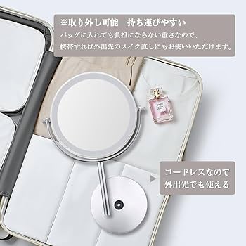 Amazon | Cerdeco LEDライティングミラー LED両面卓上鏡 真実の